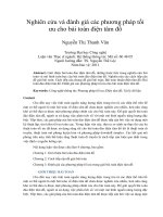 Nghiên cứu và đánh giá các phương pháp tối ưu cho bài toán điện tâm đồ 