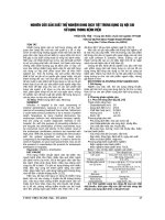 NGHIÊN cứu sản XUẤT THỬ NGHIỆM DUNG DỊCH TIỆT TRÙNG DỤNG cụ nội SOI sử DỤNG TRONG BỆNH VIỆN