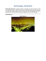 IELTS Reading  Đề thi IELTS