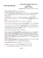 Phân tích kỹ thuật giải đề THPT Quốc Gia môn Toán qua các đề thi thử