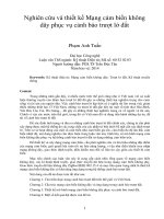 Nghiên cứu và thiết kế mạng cảm biến không dây phục vụ cảnh báo trượt lở đất 