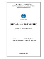Hoàn thiện công tác kiểm toán khoản mục TSCĐ hữu hình trong kiểm toán BCTC do công ty TNHH kiểm toán việt anh– chi nhánh hải phòng thực hiện 