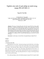 Nghiên cứu một số giải pháp an ninh trong mạng WLAN 802 11 