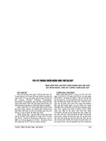 PET CT TRONG CHẨN đoán UNG THƯ dạ dày