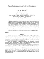 Tra cứu ảnh dựa trên lưới và ứng dụng 