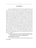 Xây dựng và phát triển văn hoá doanh nghiệp tại ngân hàng nông nghiệp và phát triển nông thôn chi nhánh đống đa