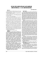 KẾT QUẢ điều TRỊ bướu TUYẾN GIÁP LAN tỏa NHIỄM độc BẰNG IOD PHÓNG xạ (i   131) tại BỆNH VIỆN BẠCH MAI