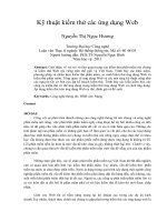 Kỹ thuật kiểm thử các ứng dụng web 