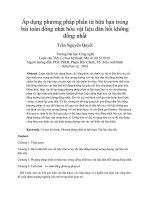 Áp dụng phương pháp phần tử hữu hạn trong bài toán đồng nhất hóa vật liệu đàn hồi không đồng nhất 