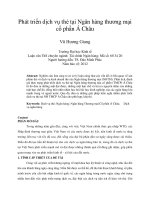 Phát triển dịch vụ thẻ tại ngân hàng thương mại cổ phần á châu 