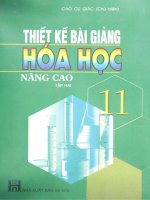 Thiết kế bài giảng hoá học nâng cao lớp 11 tập 2