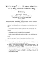 Nghiên cứu, thiết kế và chế tạo mạch ứng dụng cho hệ thống cảm biến của robot di động 