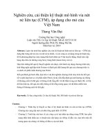 Nghiên cứu, cải thiện kỹ thuật mô hình vỉa nứt nẻ liên tục (CFM), áp dụng cho mỏ của việt nam 