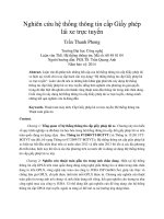 Nghiên cứu hệ thống thông tin cấp giấy phép lái xe trực tuyến 