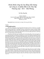 Hoàn thiện công tác lao động tiền lương tại công ty cổ phần đầu tư  xây lắp thương mại   ICC   hải phòng 