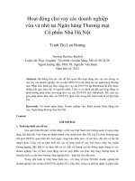 Hoạt động cho vay các doanh nghiệp vừa và nhỏ tại ngân hàng thương mại cổ phần nhà hà nội