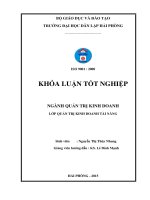 Một số giải pháp nhằm nâng cao hiệu quả quản lý tại công ty cổ phần công nghệ và thương mại trang khanh 