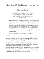 Nhận dạng chữ nôm bằng máy mạng nơ   ron 