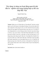 Xây dựng và nâng cao hoạt động quan hệ nhà đầu tư   nghiên cứu trong trường hợp cụ thể của thép bắc việt 