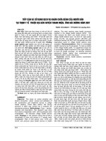 TIẾP cận và sử DỤNG DỊCH vụ KHÁM CHỮA BỆNH của NGƯỜI dân tại TRẠM y tế THUỘC địa bàn HUYỆN THANH MIỆN, TỈNH hải DƯƠNG năm 2007