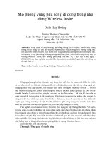 Mô phỏng vùng phủ sóng di động trong nhà dùng wireless insite 