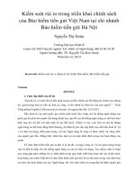 Kiểm soát rủi ro trong triển khai chính sách của bảo hiểm tiền gửi việt nam tại chi nhánh bảo hiểm tiền gửi hà nội 