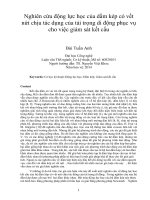 Nghiên cứu động lực học của dầm kép có vết nứt chịu tác dụng của tải trọng di động phục vụ cho việc giám sát kết cấu 