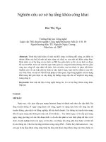 Nghiên cứu cơ sở hạ tầng khóa công khai 