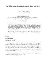 Hệ thống giao dịch thanh toán di động bảo đảm 