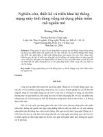 Nghiên cứu, thiết kế và triển khai hệ thống mạng máy tính dùng riêng sử dụng phần mềm mã nguồn mở 