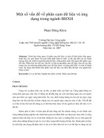 Một số vấn đề về phân cụm dữ liệu và ứng dụng trong ngành BHXH 