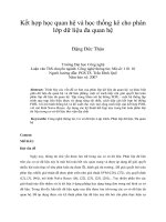 Kết hợp học quan hệ và học thống kê cho phân lớp dữ liệu đa quan hệ 