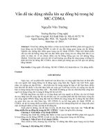 Vấn đề tác động nhiễu lên sự đồng bộ trong hệ MC CDMA 