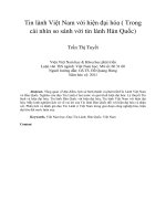 Tin lành việt nam với hiện đại hóa ( trong cái nhìn so sánh với tin lành hàn quốc)