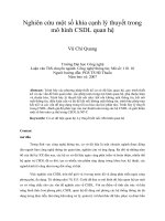 Nghiên cứu một số khía cạnh lý thuyết trong mô hình CSDL quan hệ 