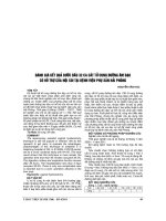 ĐÁNH GIÁ kết QUẢ bước đầu 32 CA cắt tử CUNG ĐƯỜNG âm đạo có hỗ TRỢ của nội SOI tại BỆNH VIỆN PHỤ sản hải PHÒNG