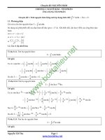 Chuyên đề tích phân Quyển 1