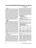 ĐÁNH GIÁ một số HOẠT ĐỘNG KHÁM, CHỮA BỆNH GIAI đoạn 2009 – 2010 tại VIỆT NAM