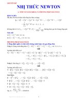 Chuyên đề nhị thức Niu tơn (lời giải chi tiết)