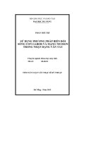 Sử dụng phương pháp biến đổi sóng con Gabor và mạng Neuron trong nhận dạng vân tay