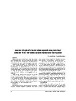 ĐÁNH GIÁ kết QUẢ điều TRỊ gãy XƯƠNG hàm dưới BẰNG PHẪU THUẬT DÙNG nẹp vít kết hợp XƯƠNG tại BỆNH VIỆN đa KHOA TỈNH THÁI BÌNH