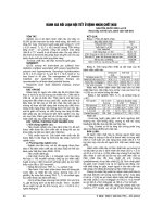 ĐÁNH GIÁ rối LOẠN nội TIẾT ở BỆNH NHÂN CHẾT não