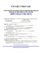 TUYỂN tập đề THI đh môn TOÁN từ năm 2002 đến năm 2010 (kèm đáp án, BIỂU điểm CHI TIẾT từ BGD) 