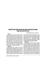 NGHIÊN cứu đặc điểm lâm SÀNG, hóa SINH và LIÊN QUAN của CHÚNG TRONG TIÊU CHẢY cấp TRẺ EM