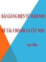 Bài giảng điện tử mầm non đề tài Chó sói và cừu non (lớp Mầm)