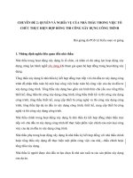 Chuyên đề 2 quyền và nghĩa vụ của nhà thầu trong việc tổ chức thực hiện hợp đồng thi công xây dựng công trình 