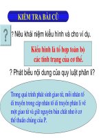 Bài giảng sinh học lớp 9 tham khảo tiết 3 lai một cặp tính trạng TT (4) 