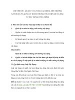 Chuyên đề 1 quản lý an toàn lao động, môi trường xây dựng 