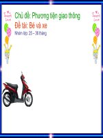 Giáo án phương tiện giao thông 
