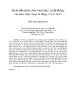Bước đầu nhận diện loại hình truyền thông mới trên điện thoại di động ở việt nam 